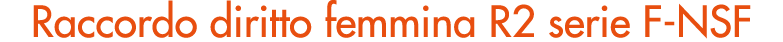 Raccordo diritto femmina R2 serie F NSF